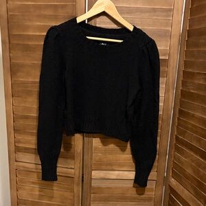 Anthropologie Black Crew Neck Sweater